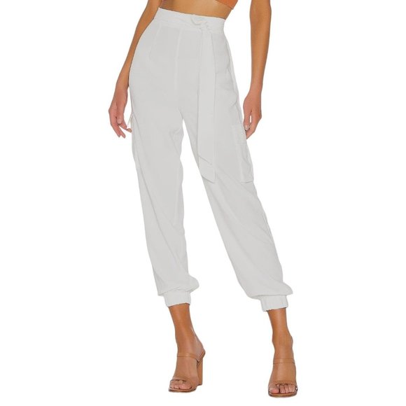 superdown Pants - superdown Rachel Cargo Pant in White Small New